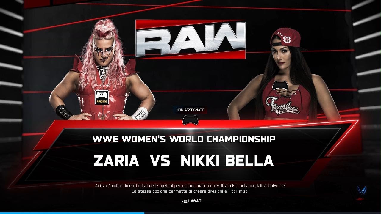 WWE 2K26 - Zaria vs Nikki Bella - Universe Mode