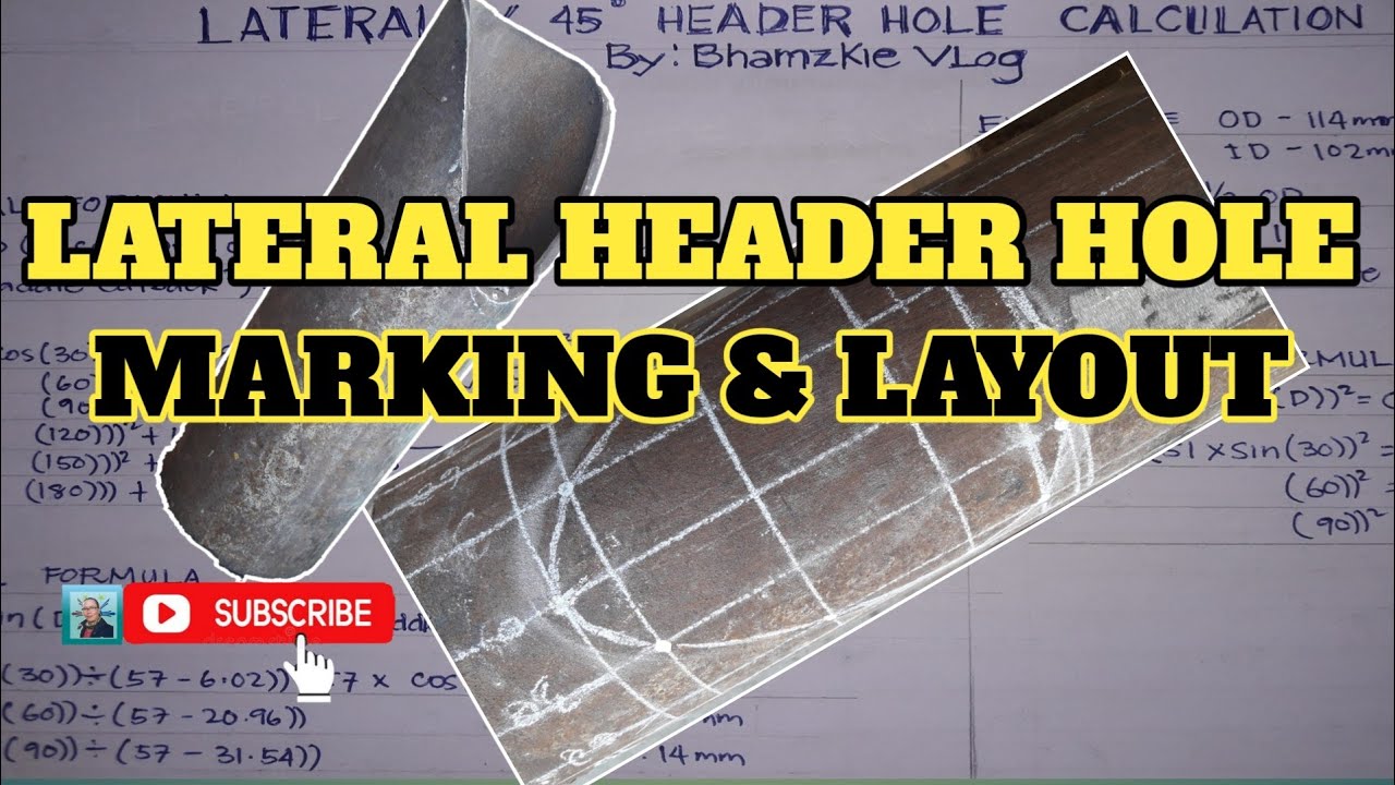 HOW TO LAYOUT LATERAL Y HEADER HOLE (Part 2)