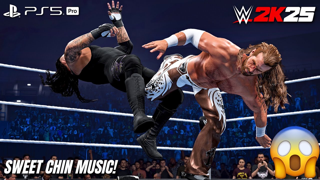 WWE 2K25 — Шон Майклз против Гробовщика — полный матч на WrestleMania 25 | PS5 Pro [4K60]