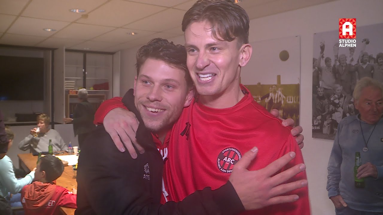 Milan Stiphout en Pepijn Kooij na ARC - Alphense Boys (1-0)