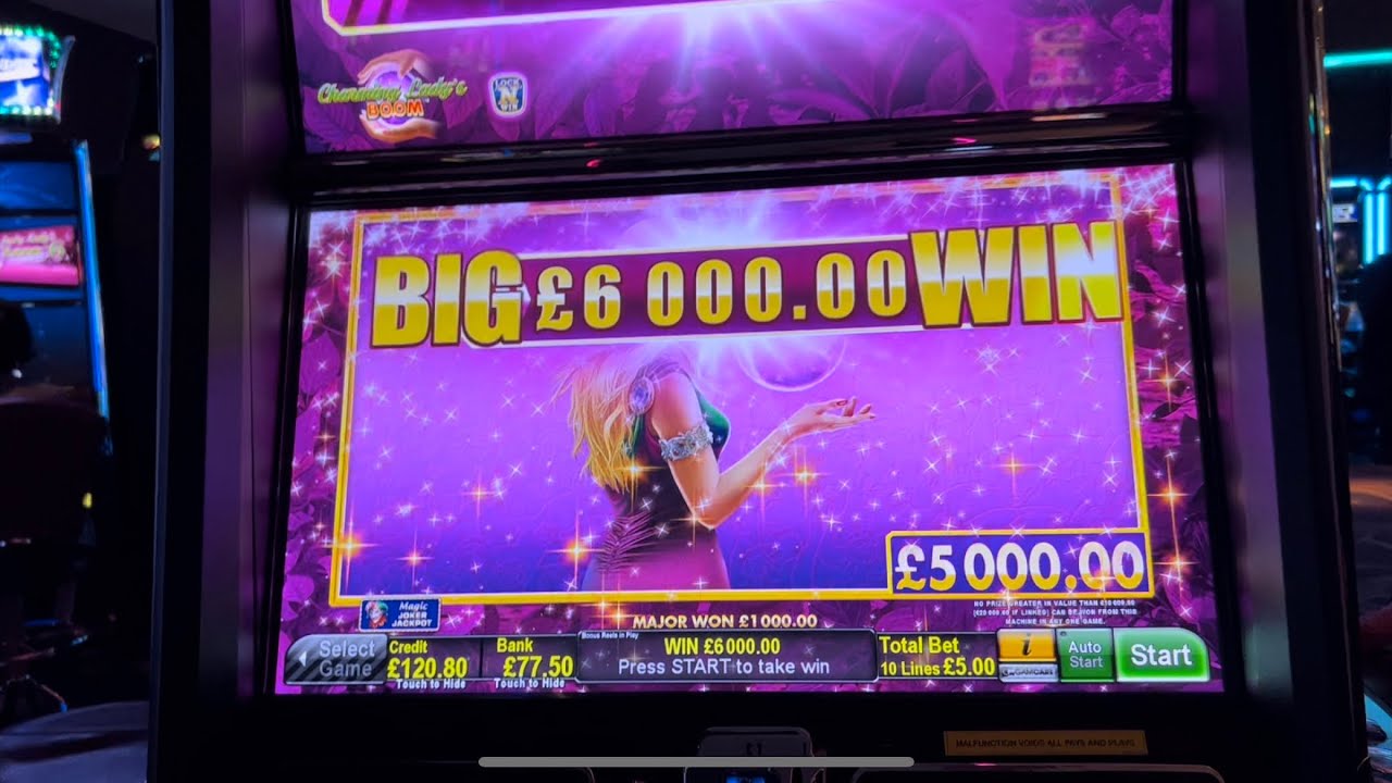 Сессия игровых автоматов казино из Лидса, часть 3/3 — ставки по £5 — полный экран на Lucky Lady’s...