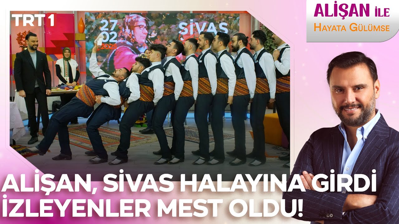 Alişan, Sivas halayına girdi izleyenler mest oldu! | @AlisanileHayataGulumseTRT