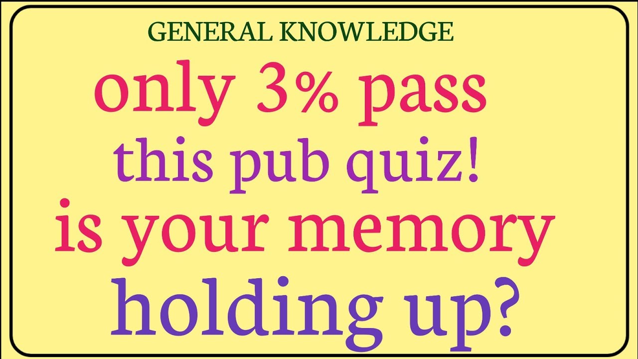 General Knowledge Test | How Many Can You Answer general knowledge.