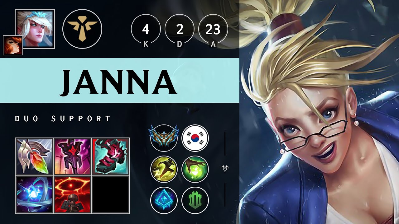 Janna Support vs Nautilus - KR Challenger Patch 25.17