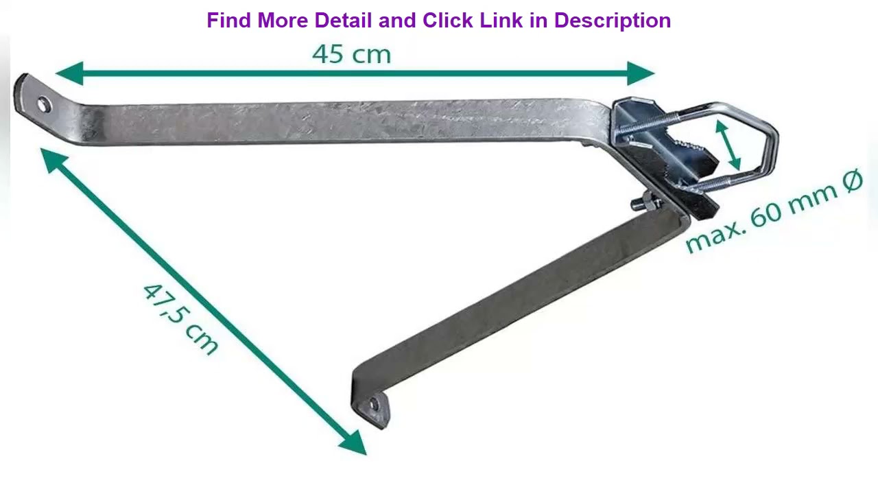 New Product Satix SMN00201 mast Pole Bracket Fixing clamp 50 cm Satellite Dish Tube Pipe Holder