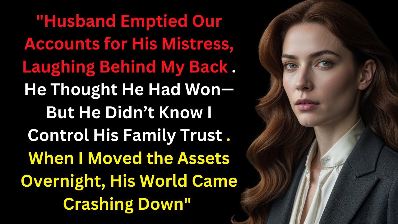 Husband Emptied Our Accounts For His Mistress, Not Knowing I Control His Family Trust
