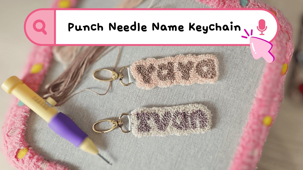 [Beginner] Punch Needle Name Keychain 2025