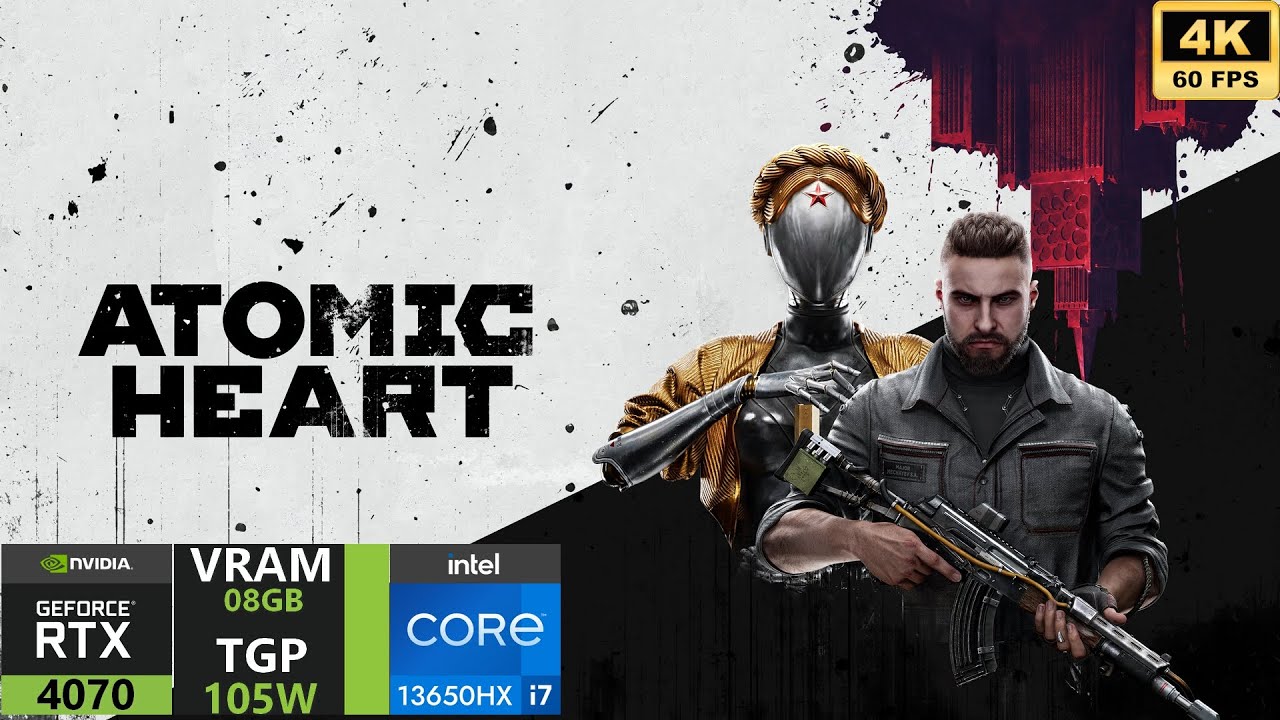 RTX 4070 Mobile 105W Atomic Heart : MSI Katana 15 B13V Gaming Test