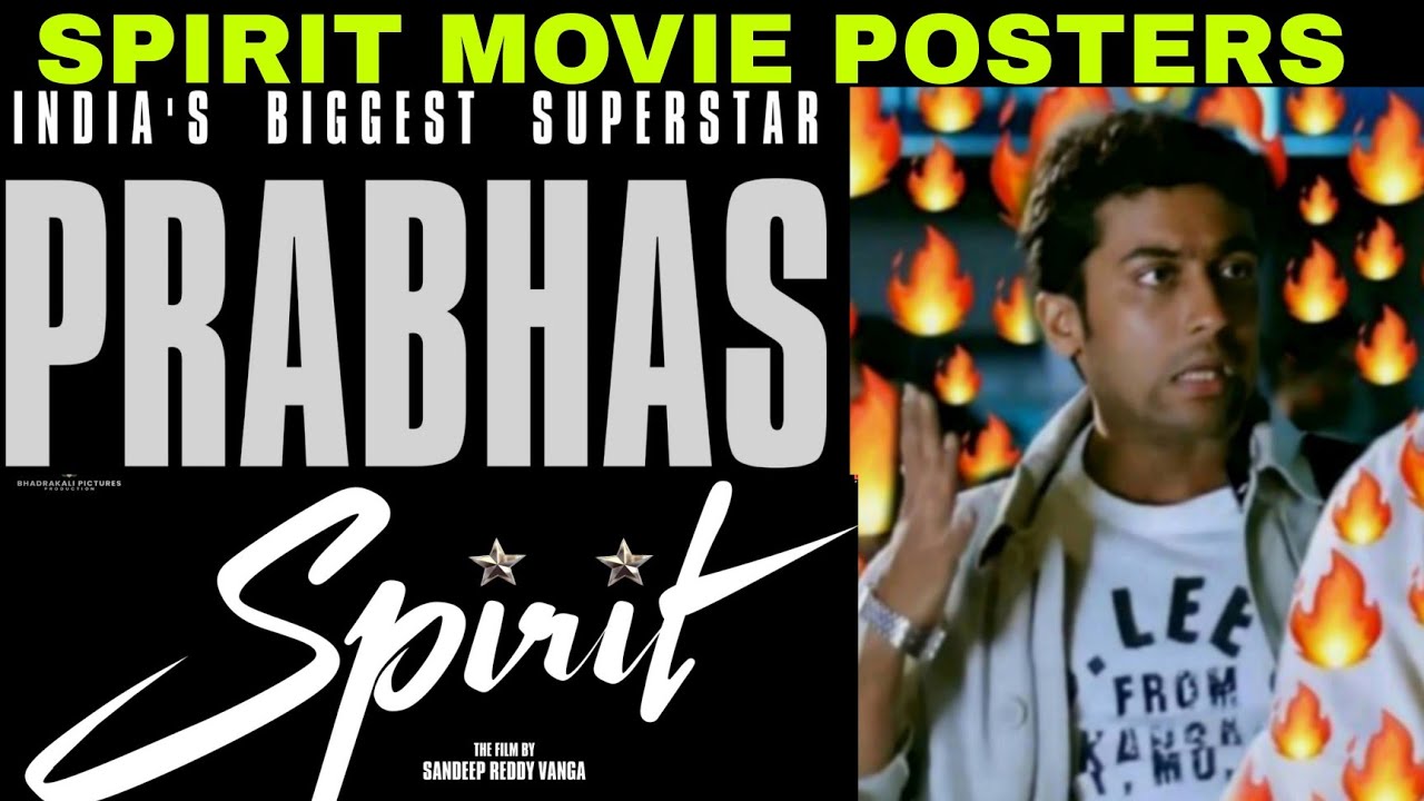  Prabhas Spirit poster / prabhas / sandeep reddy vanga / spirit movie poster / prabhas spirit