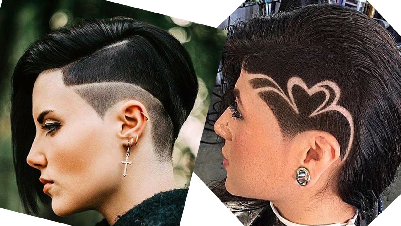 Extreme Buzz Cut for Women - Hair Tattoo (Undercut Pixie Haircut for Women) Buzzcut