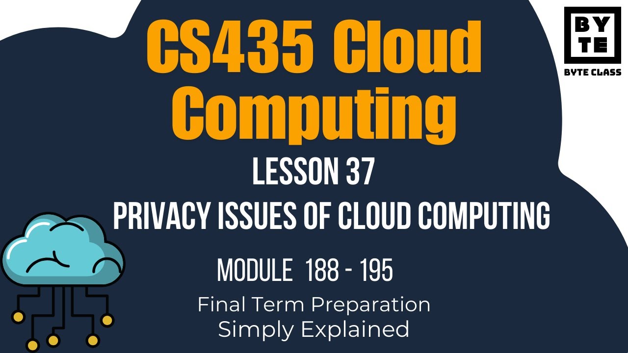 CS435 Cloud Computing | Lecture 37 | Final Term Preparation | Byte Class
