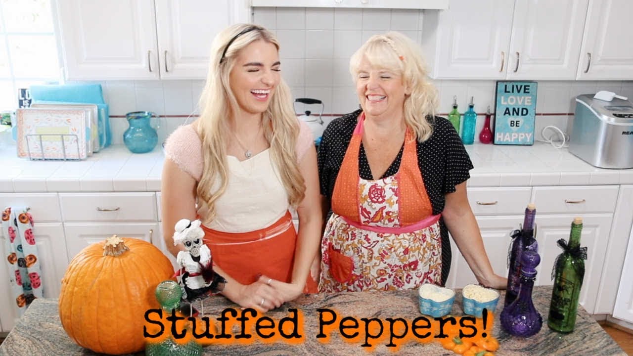 Stuffed Halloween Peppers! | Rydel Lynch