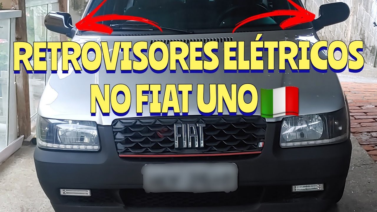 RETROVISORES ELÉTRICOS NO FIAT UNO 🇮🇹