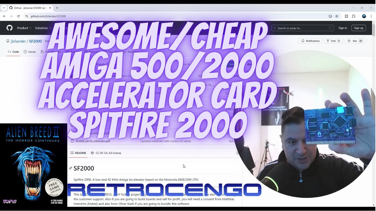 SPITFIRE 2000 42 MHz Accelerator for Amiga 2000 & Amiga 500 with IDE/CF/SD and 8 MB Rast RAM