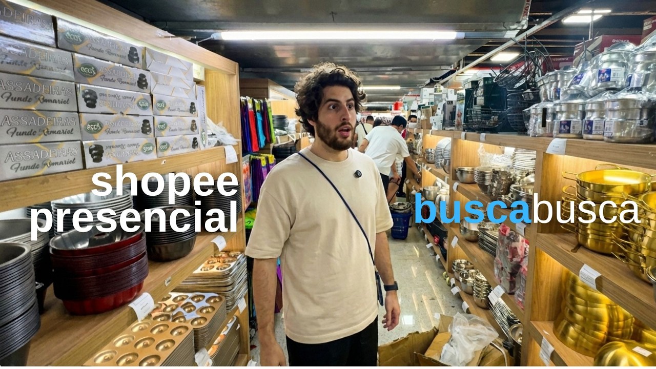 “Shopee presencial” no BRÁS? Conheci o BUSCA BUSCA e mostrei os preços! (Shopping Plaza Polo)