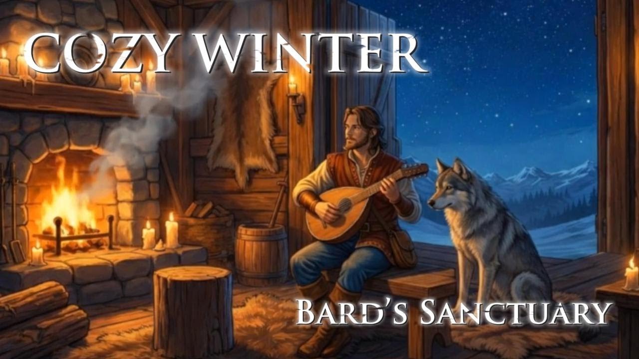 It’s cold outside, but you are safe here ❄️ Cozy Winter Cabin & Lute