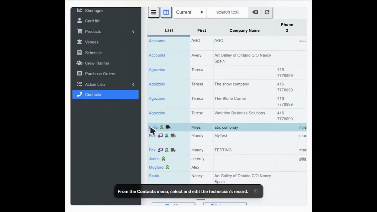 RentalPoint Crew Portal Administration