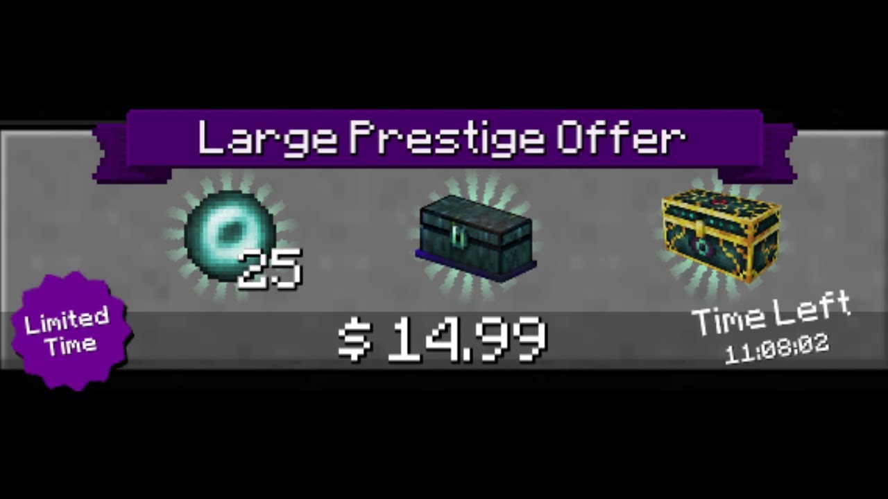 PickCrafter - 'Large Prestige Offer' for $14.99 + Eye Of Ender Pickaxe