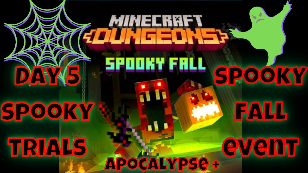 Minecraft Dungeons Apocalypse + Daily Trials - Spooky Fall Halloween Event Day 5