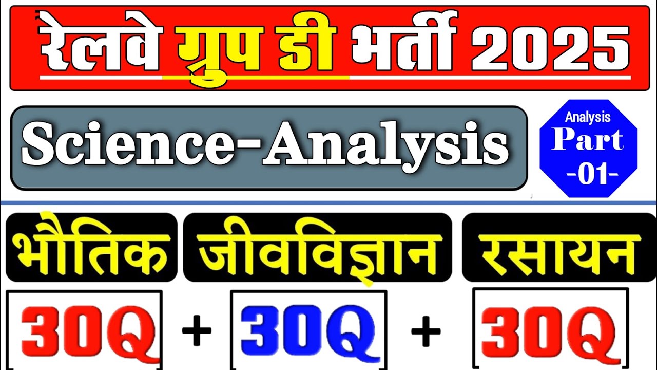 RRB Group D Science 100MCQ'S | RRB Group D Biology Important Question 2025 | RRB Group D Class 2025