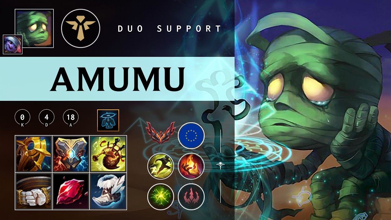 Amumu Support vs Thresh - EUW Grandmaster Patch 26.04