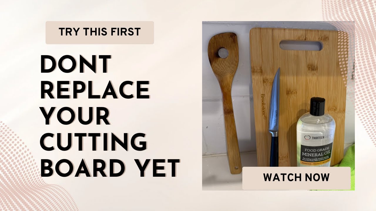 STOP Replacing Cutting Boards 🚫🪵 This Mineral Oil Brings Them Back to LIFE