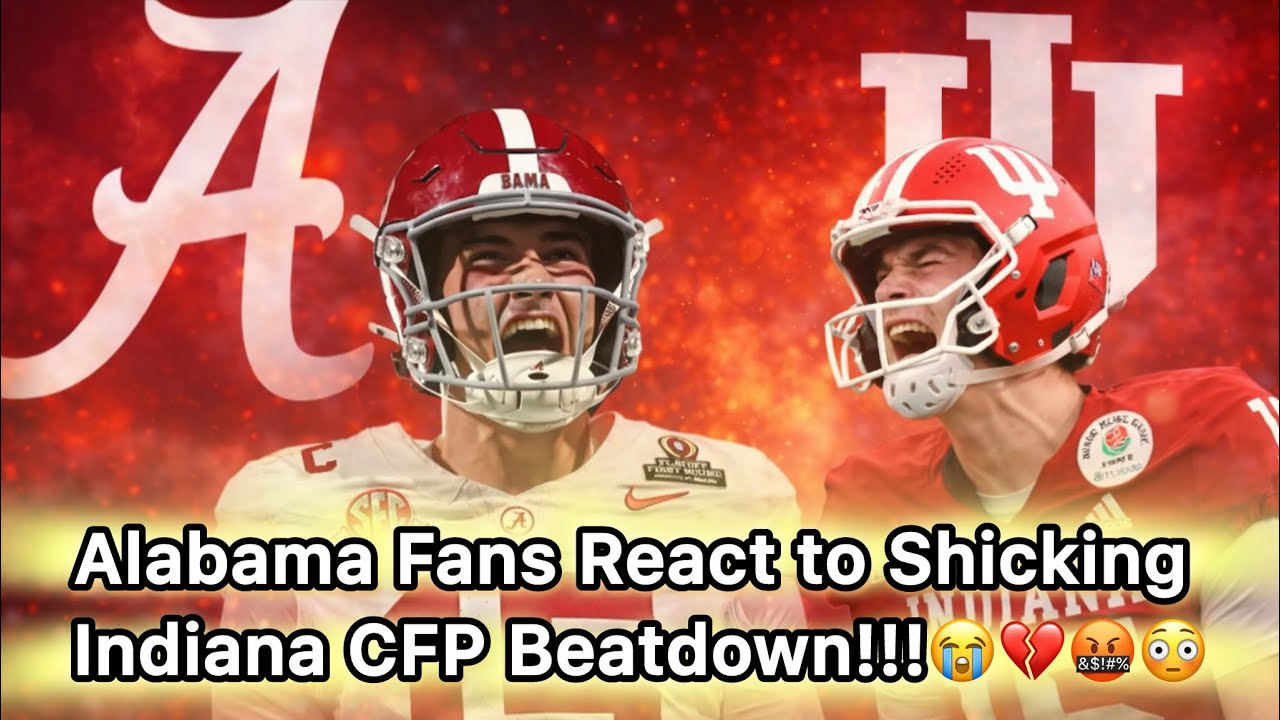 ALABAMA FANS Left In SHOCK After HISTORIC CFP COLLAPSE vs Indiana Hoosiers || Live Fan Reactions 💔🏈