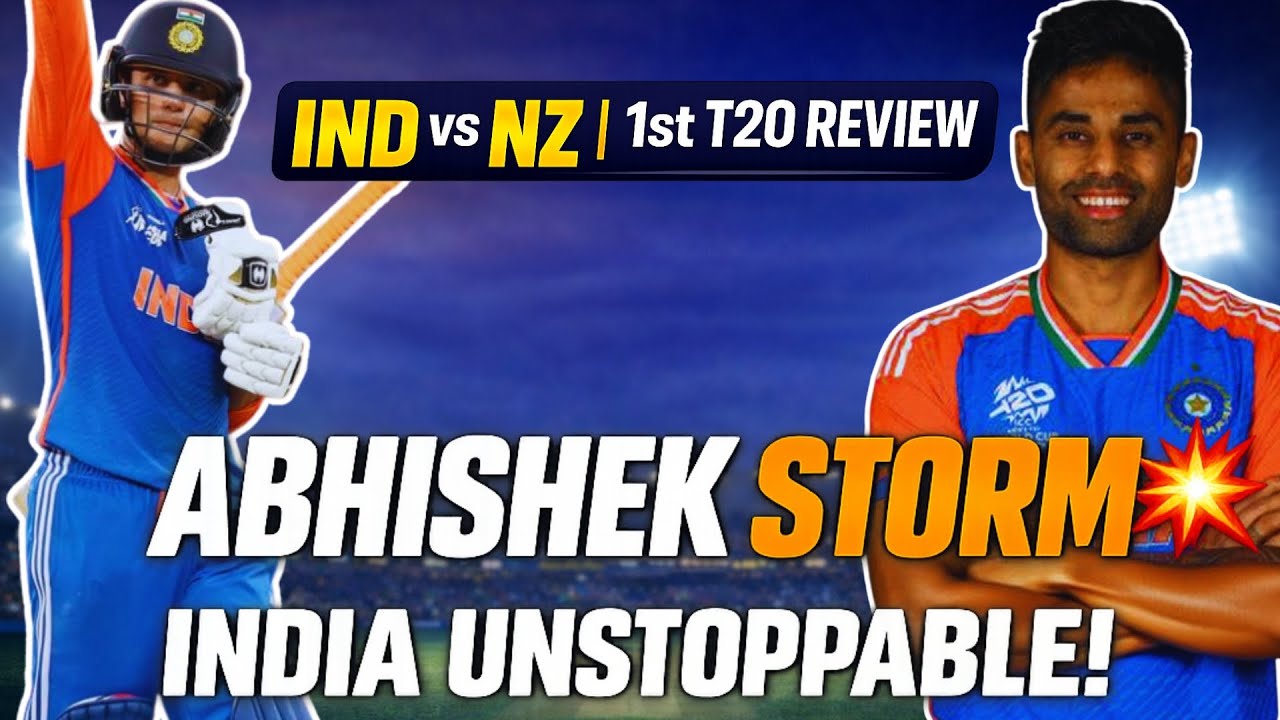IND vs NZ 1st T20 India Dominate as Abhishek Sharma Explodes | Match Review