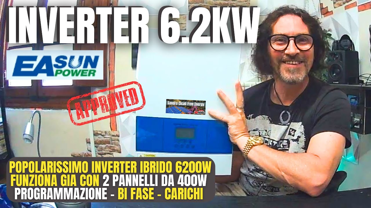 ​⚡​POTENTE INVERTER ​​☀️​EASUN POWER 6.2​​ #beautiful #fotovoltaico #happy ​