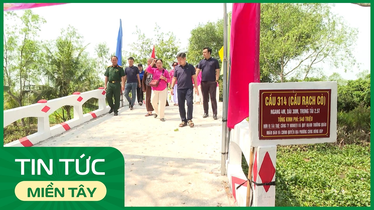 Phú Hựu: Khánh thành cầu Rạch Cò | THDT