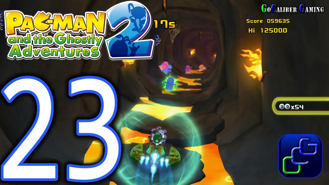 Pac-Man and the Ghostly Adventures 2 Walkthrough - Part 23 - Netherworld: Lava Spiral All Fruits