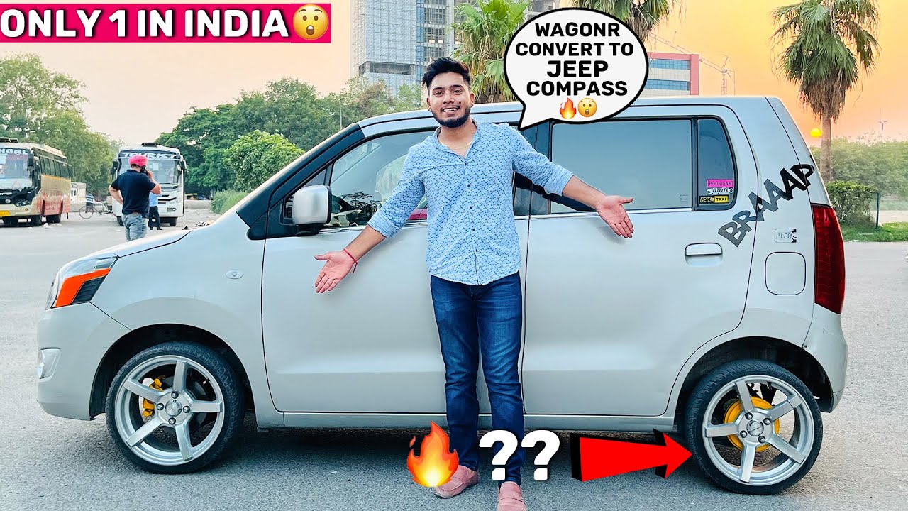Wagon R को बना दिया JEEP COMPASS 👌😱 Wagon r Company Fited Cng Full Alloy Wheels & Music System