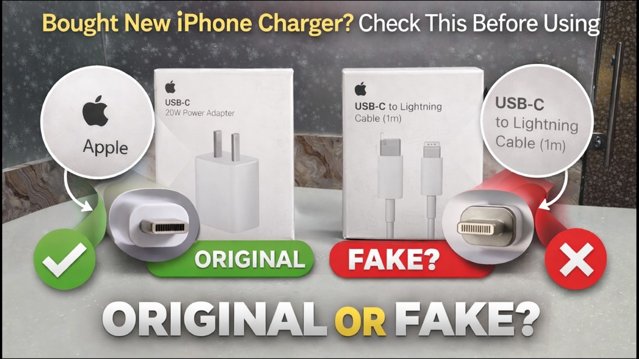 Apple iPhone Charger Unboxing & Review | How to Spot Original vs Duplicate