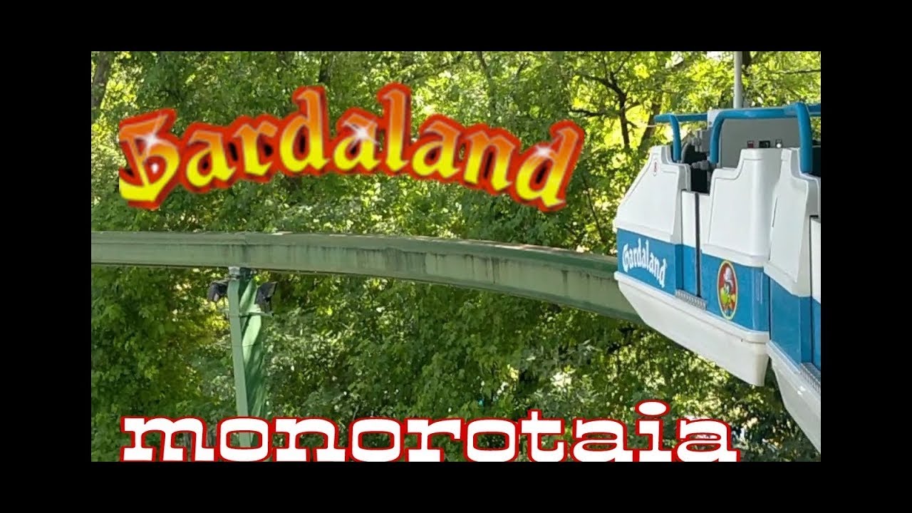 Gardaland Theme park Monorail Monorotaia  Italy  Complete Ride HD