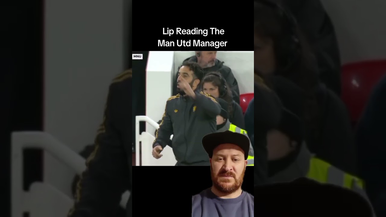 Lip Reading Man Utd Manager Ruben Amorim #shorts #premierleague #manutd #manchesterunited