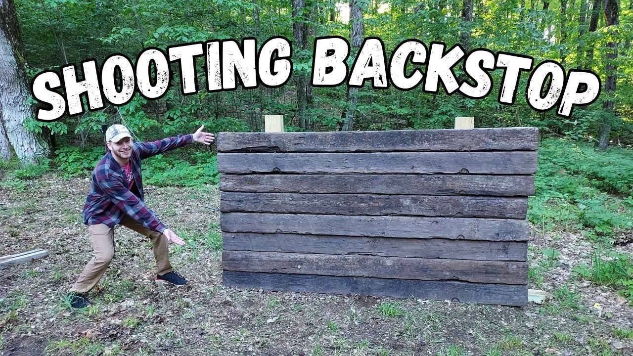 Building A Shooting Backstop With Railroad Ties!