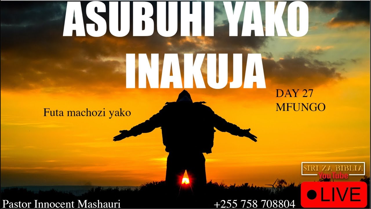 LIVE: MAOMBI YA KUKUMBUKWA NA MUNGU // ASUBUHI YAKO YAJA