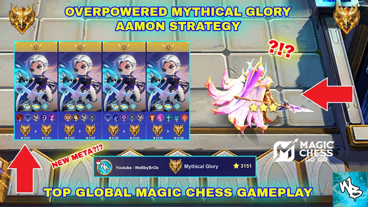 OVERPOWERED TOP GLOBAL META AAMON COMBO - BEST MAGIC CHESS STRATEGY - MAGIC CHESS GO GO