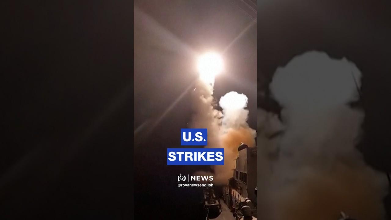 US releases footage of airstrikes on military targets