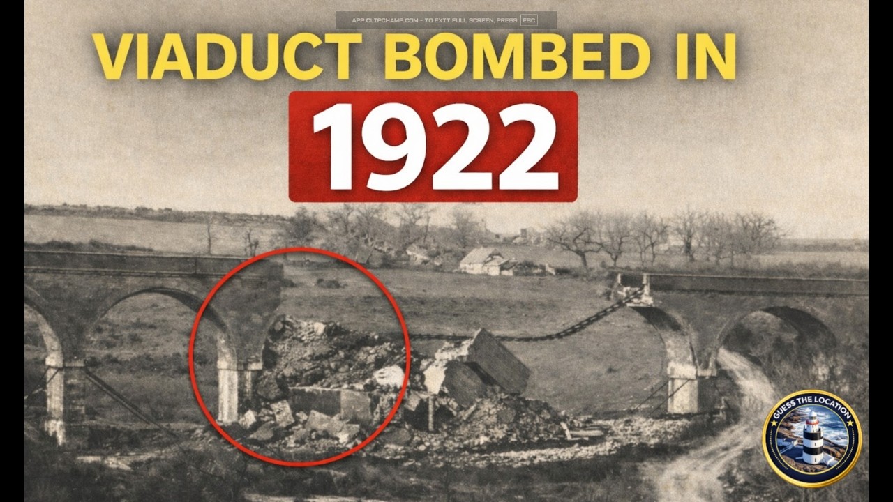 From Destruction to Rebuild: A 1906 Railway Viaduct Revealed & Narrated | Guess the Location (Drone)