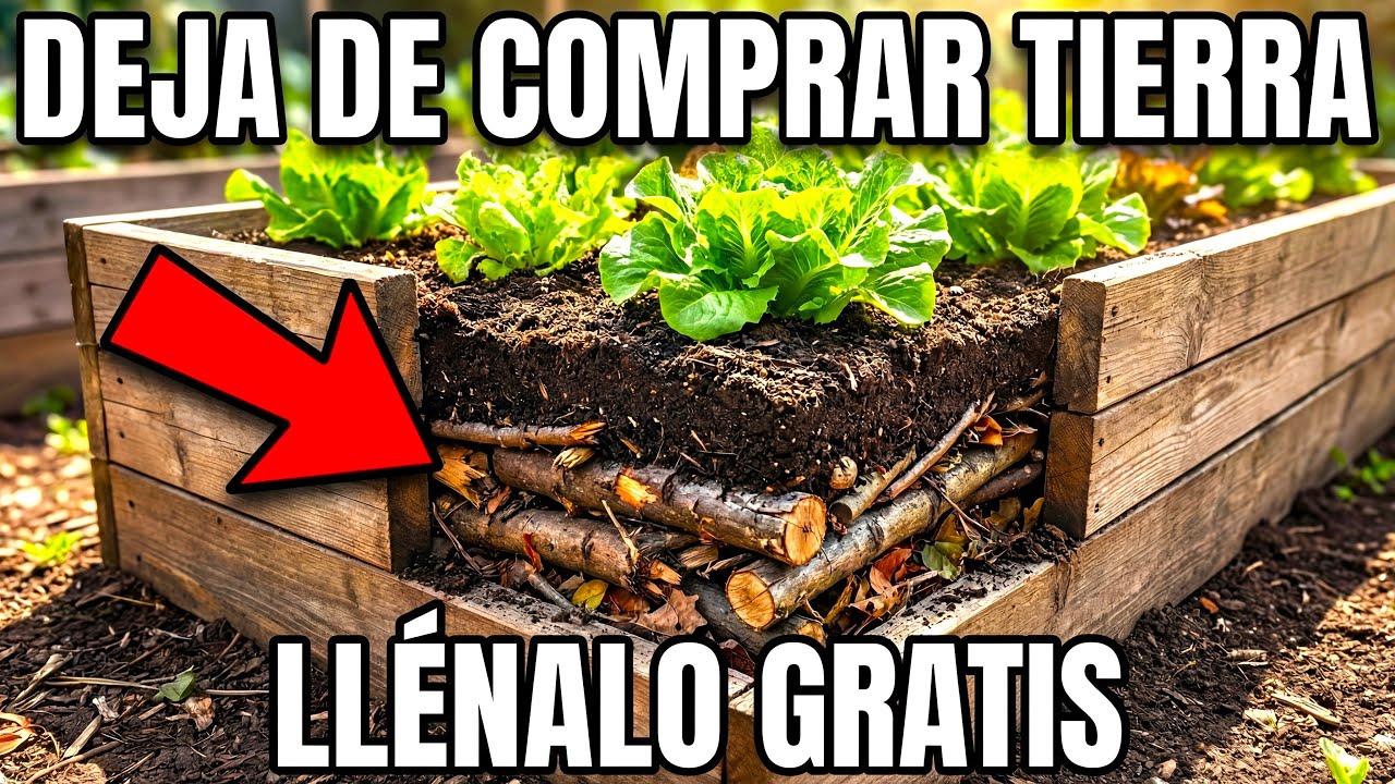 Una Sola Capa De “Desperdicio” En Camas Elevadas Crea Tierra Infinita — ¿Para Qué Comprar Bolsas?