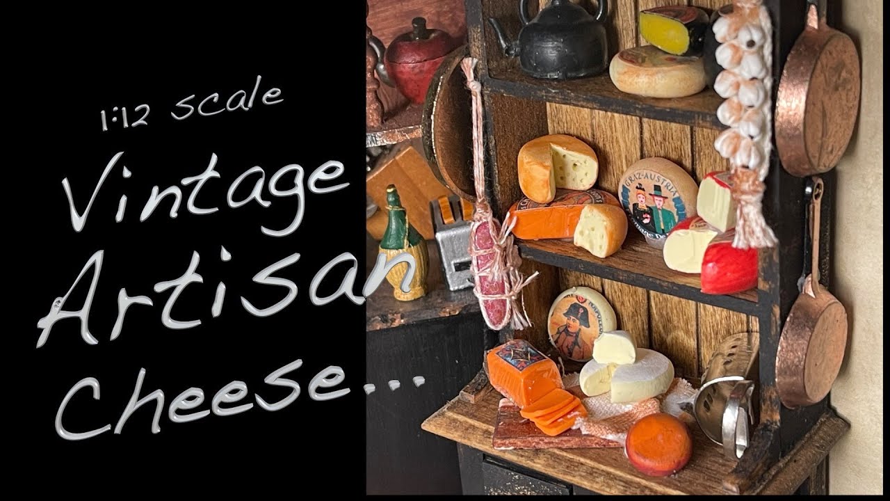 Make your own Miniature Artisan Vintage Cheese with Polymer Clay