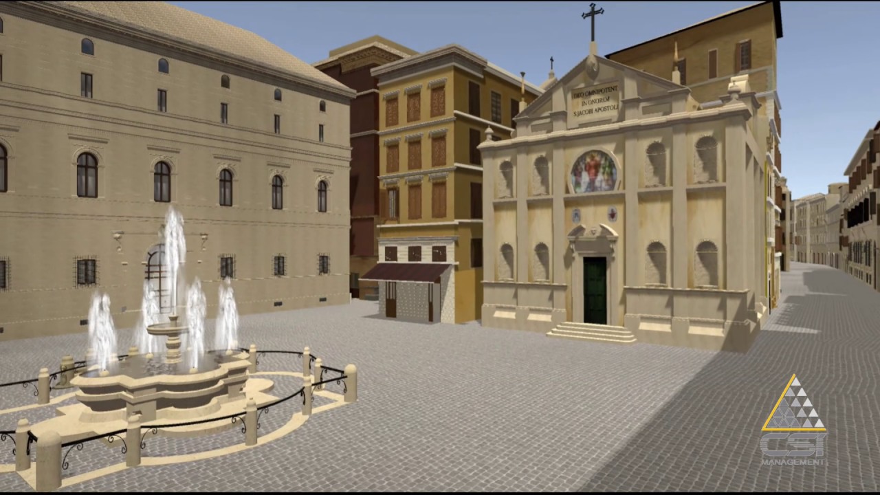 Spina di Borgo riproduzione 3D