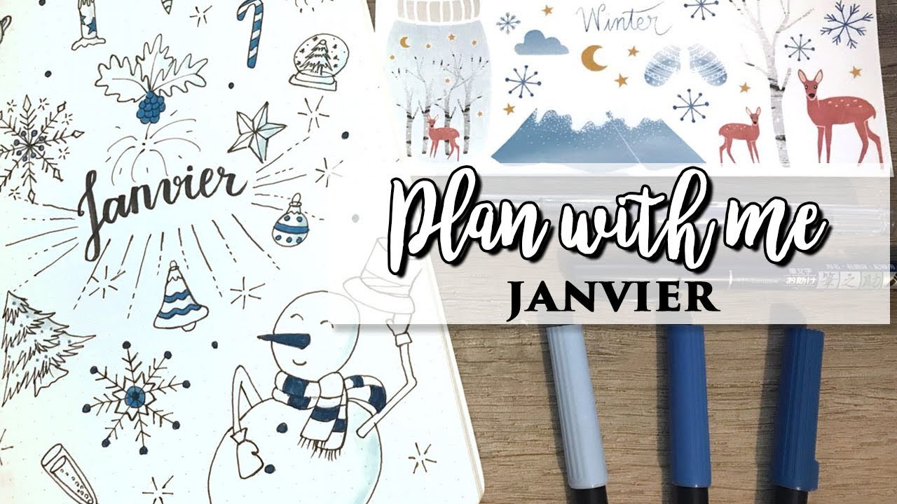 Plan With Me : Janvier 2019 | Bullet Journal Setup 🐺