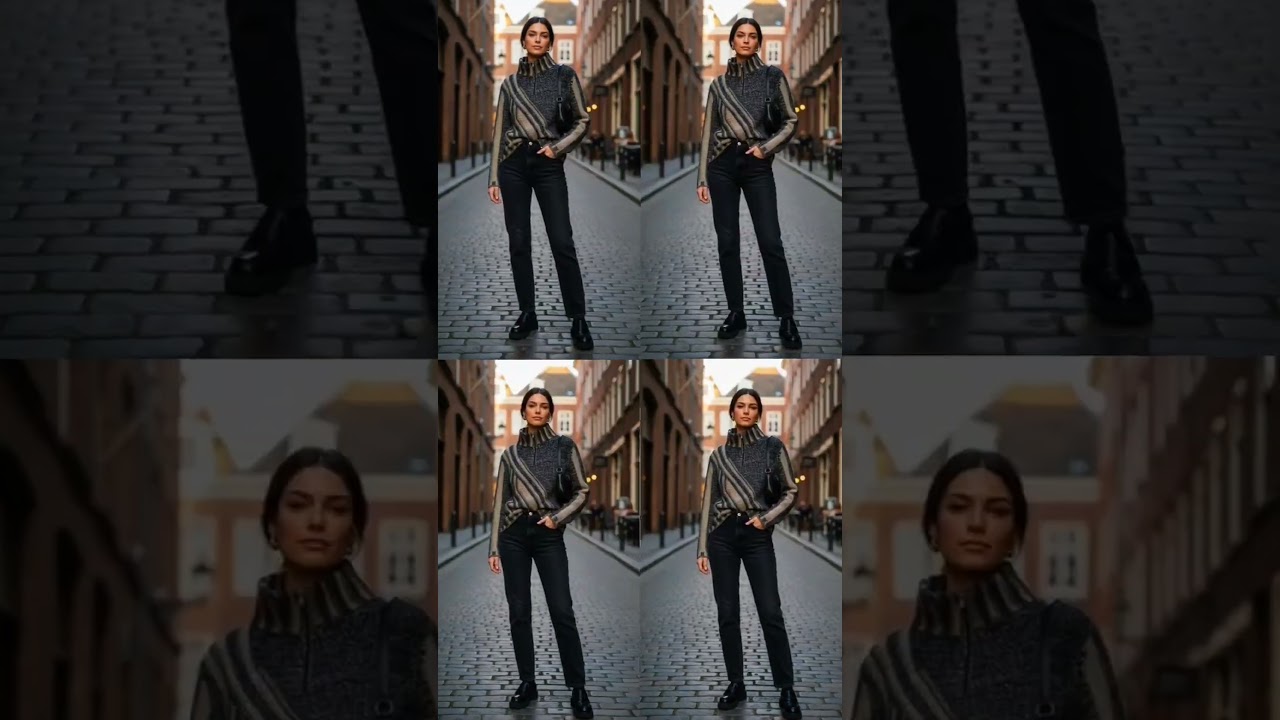 Italian Zip-Neck Sweater | Euro Street Style | Modern Distressed Knit