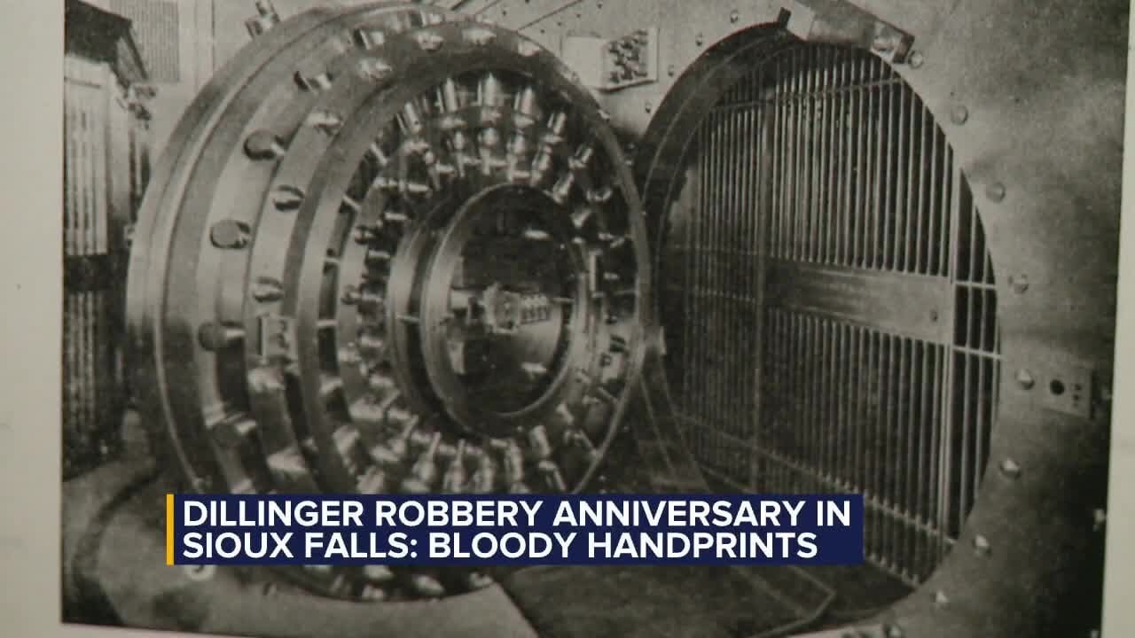 Dillinger robbery anniversary in Sioux Falls: Bloody handprints