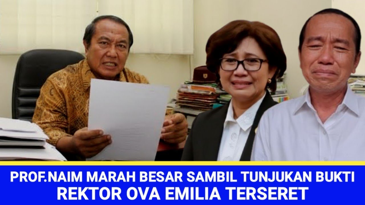 PROFESOR NAIM MARAH BESAR SAMBIL TUNJUKAN BUKTI REKTOR OVA TERSERET