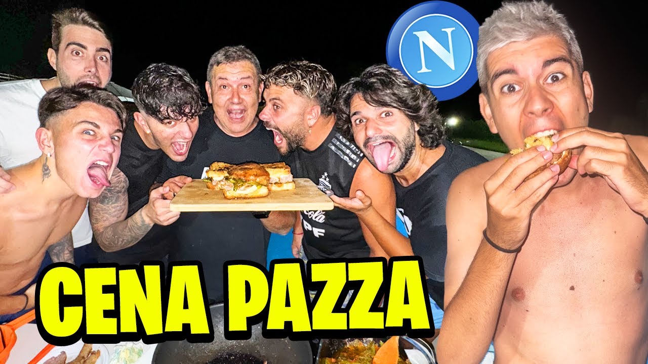 😂💙 CENA PAZZA in VILLA NAPOLI CREATORS!!