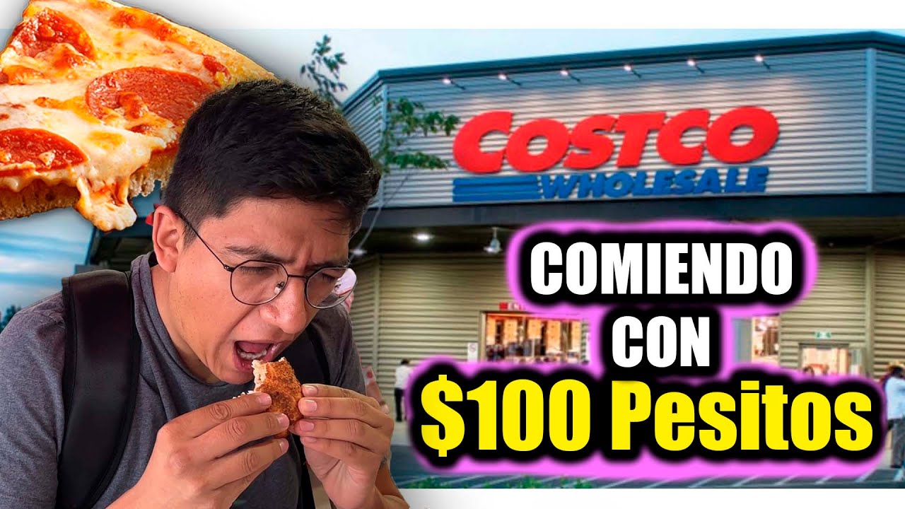 Comiendo en el COSTCO con $100 PESITOS | Testers Gourmet