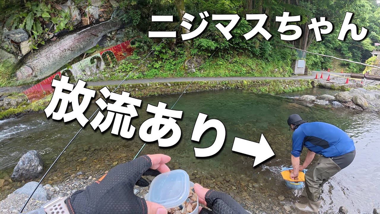 奥多摩でのんびりニジマス釣りin大丹波川国際虹ます釣場